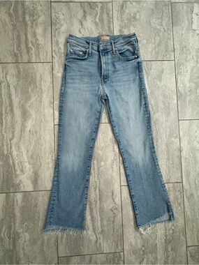 Mother Insider Crop Step Fray